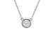 Crislu Solitaire Bezel Set Small Pendant Necklace - Crislu