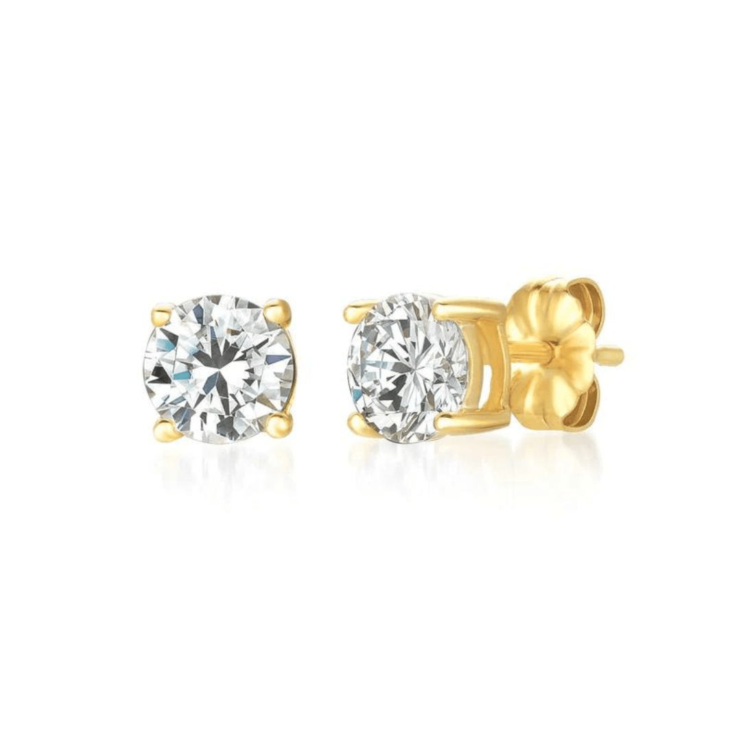Crislu Solitaire Brilliant Stud Earrings - 1.5 Carats - Crislu