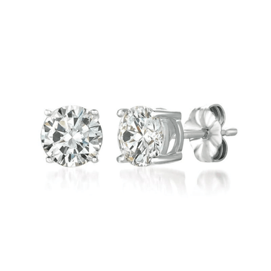 Crislu Solitaire Brilliant Stud Earrings - 2.0 Carats - Crislu