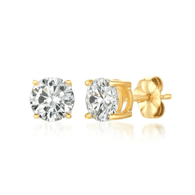 Crislu Solitaire Brilliant Stud Earrings - 2.0 Carats - Crislu
