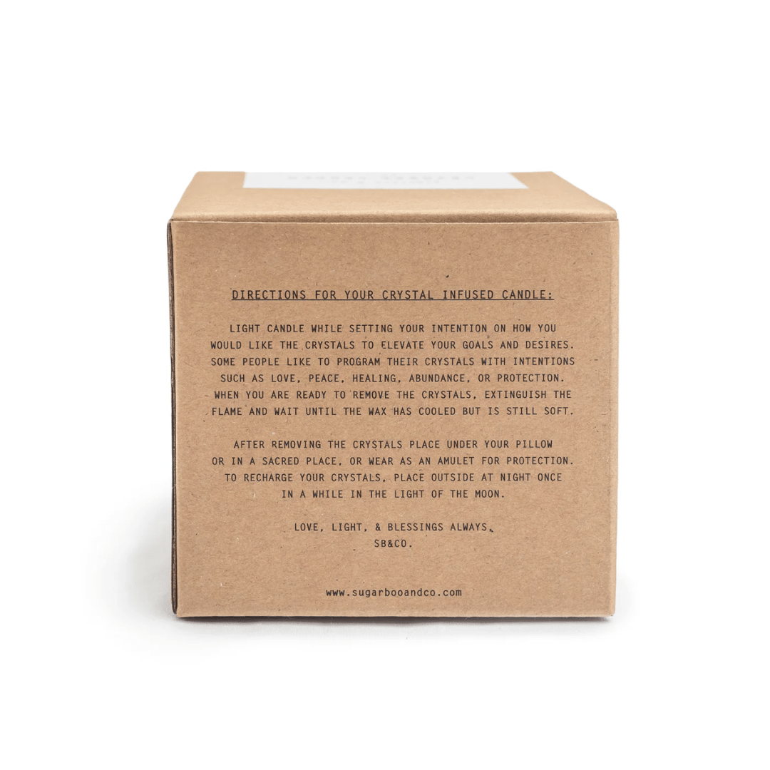 Crystal Candle - Blue Apatite - Sugarboo