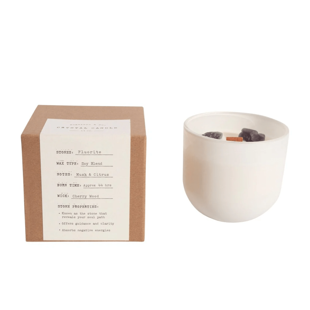 Crystal Candle - Fluorite - Sugarboo