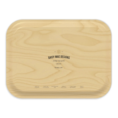 Daisy Mae Vintage Annapolis Map Birchwood Serving Tray - Medium - Daisy Mae Designs