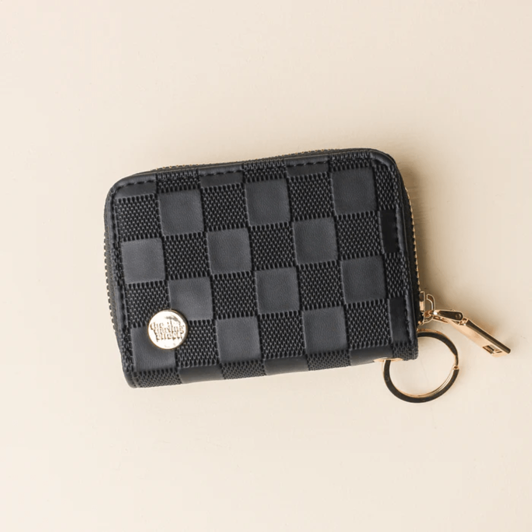 Darling Effect Zip Around Wallet - Check Black - Darling Effect, The