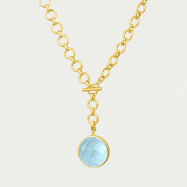 Dean Davidson Knockout Collar Necklace - Gold/Iridescent Sky Blue - Dean Davidson