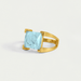 Dean Davidson Mini Plaza Ring - Gold/Iridescent Sky Blue - Dean Davidson