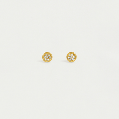 Dean Davidson Mirabeau Pave Studs - Gold/White Topaz - Dean Davidson