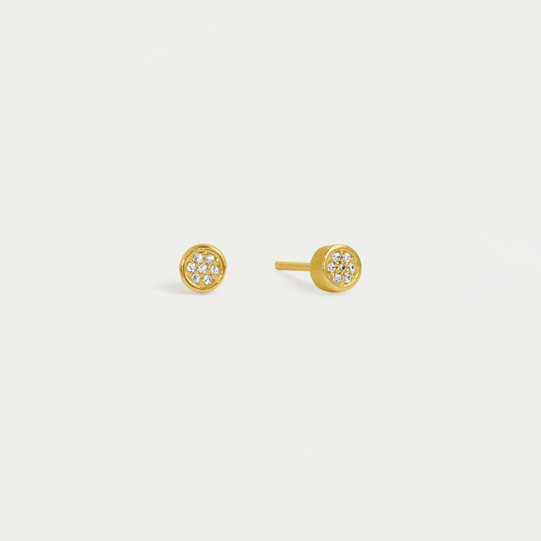 Dean Davidson Mirabeau Pave Studs - Gold/White Topaz - Dean Davidson