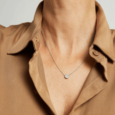 Dean Davidson Petite Pave Pendant Necklace - Silver/White Topaz - Dean Davidson