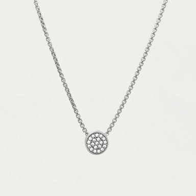 Dean Davidson Petite Pave Pendant Necklace - Silver/White Topaz - Dean Davidson