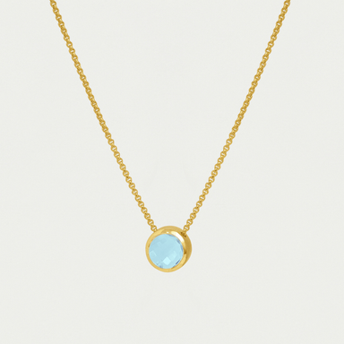 Dean Davidson Signature Midi Pendant - Gold/Iridescent Sky Blue - Dean Davidson