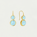 Dean Davidson Tulum Double Droplet Earrings - Gold/Iridescent Sky Blue - Dean Davidson