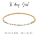 Dot & Dash Morse Code Beaded Bracelet - Birthday Girl - Dot & Dash Designs