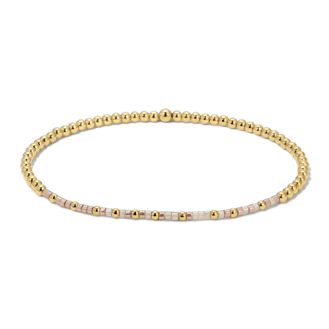 Dot & Dash Morse Code Beaded Bracelet - Moon & Back - Dot & Dash Designs