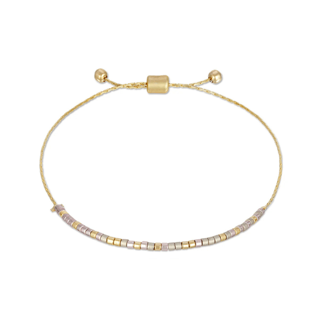 Dot & Dash Morse Code Beaded Bracelet - Moon & Back - Dot & Dash Designs