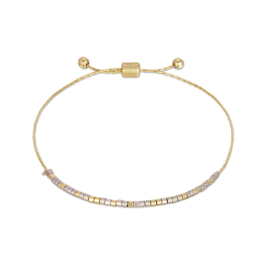 Dot & Dash Morse Code Beaded Bracelet - Moon & Back - Dot & Dash Designs