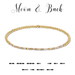 Dot & Dash Morse Code Beaded Bracelet - Moon & Back - Dot & Dash Designs