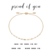 Dot & Dash Morse Code Beaded Bracelet - Proud of You - Dot & Dash Designs