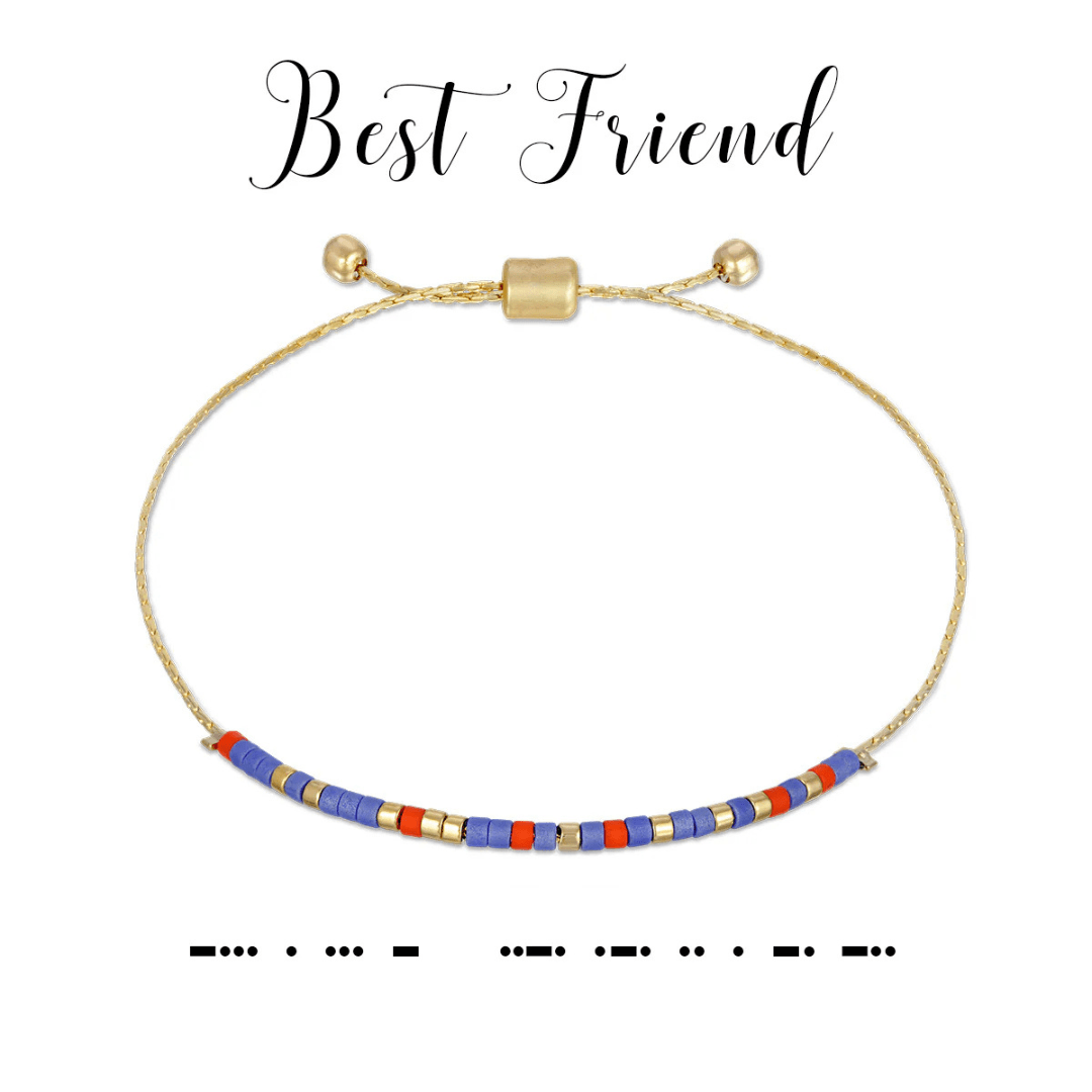 Dot & Dash Morse Code Bracelet - Best Friend - Dot & Dash Designs