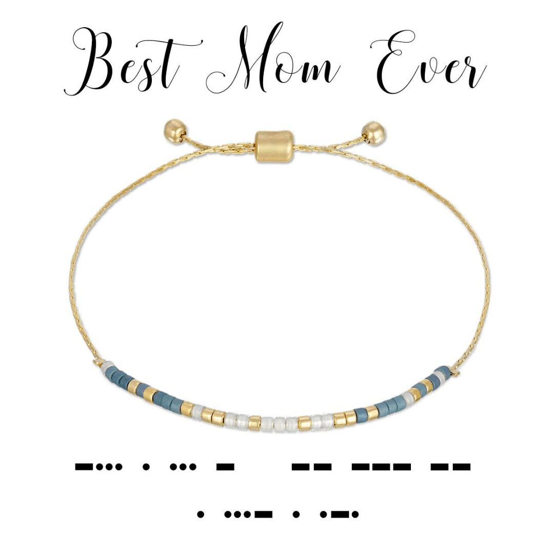 Dot & Dash Morse Code Bracelet - Best Mom Ever - Dot & Dash Designs