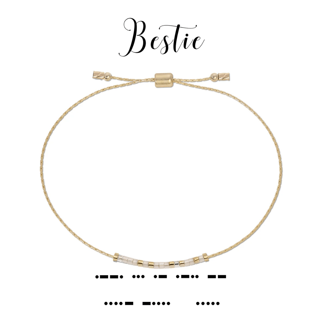 Dot & Dash Morse Code Bracelet - Bestie - Dot & Dash Designs
