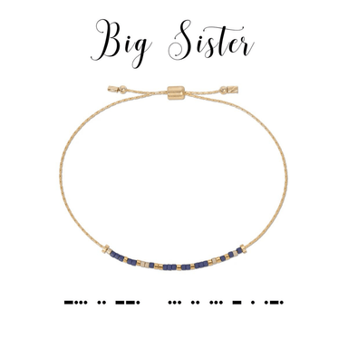 Dot & Dash Morse Code Bracelet - Big Sister - Dot & Dash Designs