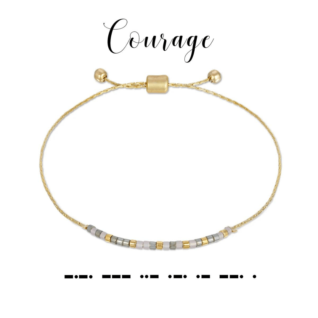 Dot & Dash Morse Code Bracelet - Courage - Dot & Dash Designs