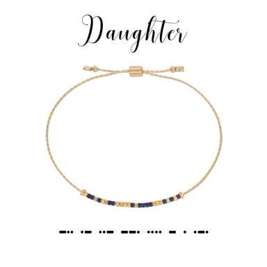 Dot & Dash Morse Code Bracelet - Daughter - Dot & Dash Designs