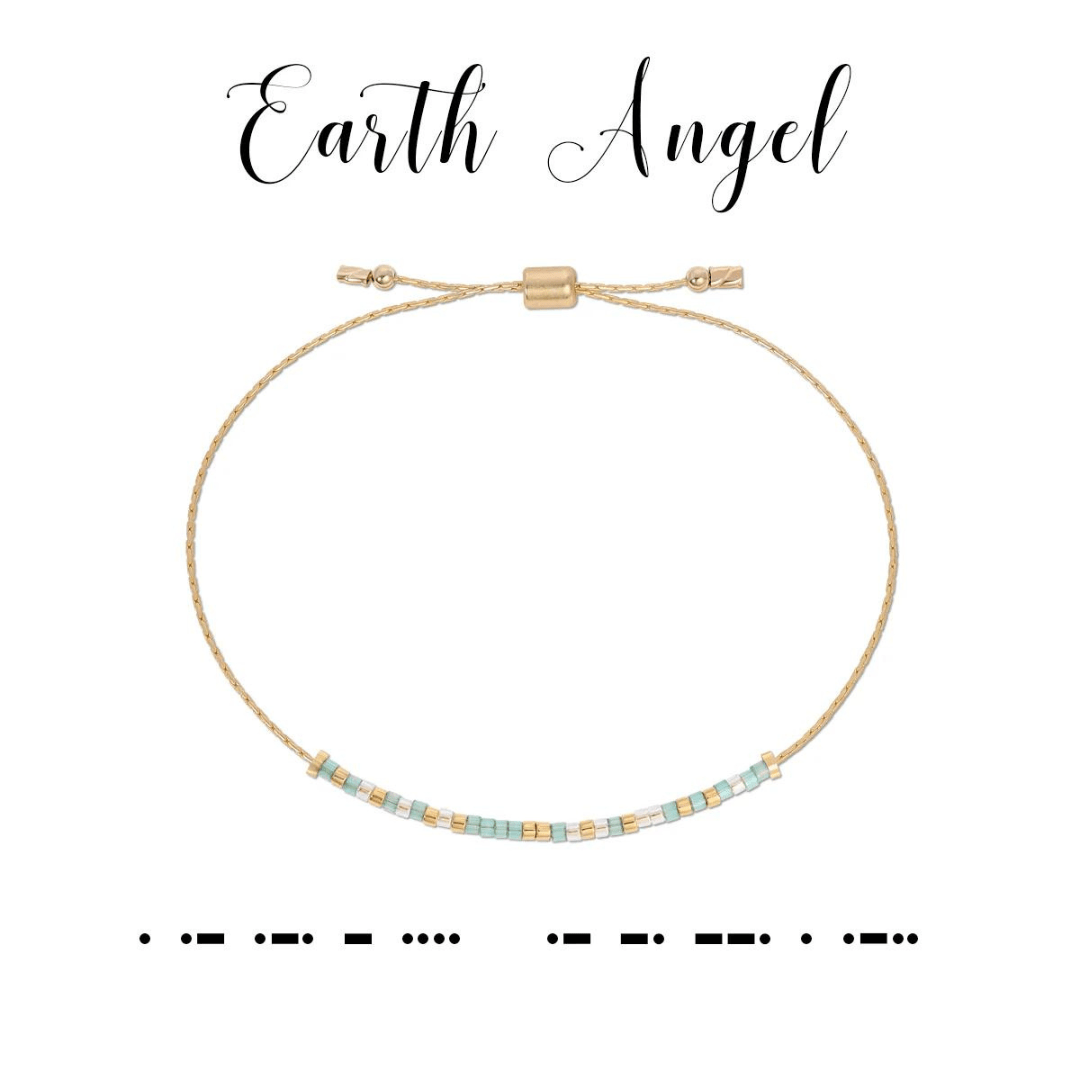 Dot & Dash Morse Code Bracelet - Earth Angel - Dot & Dash Designs