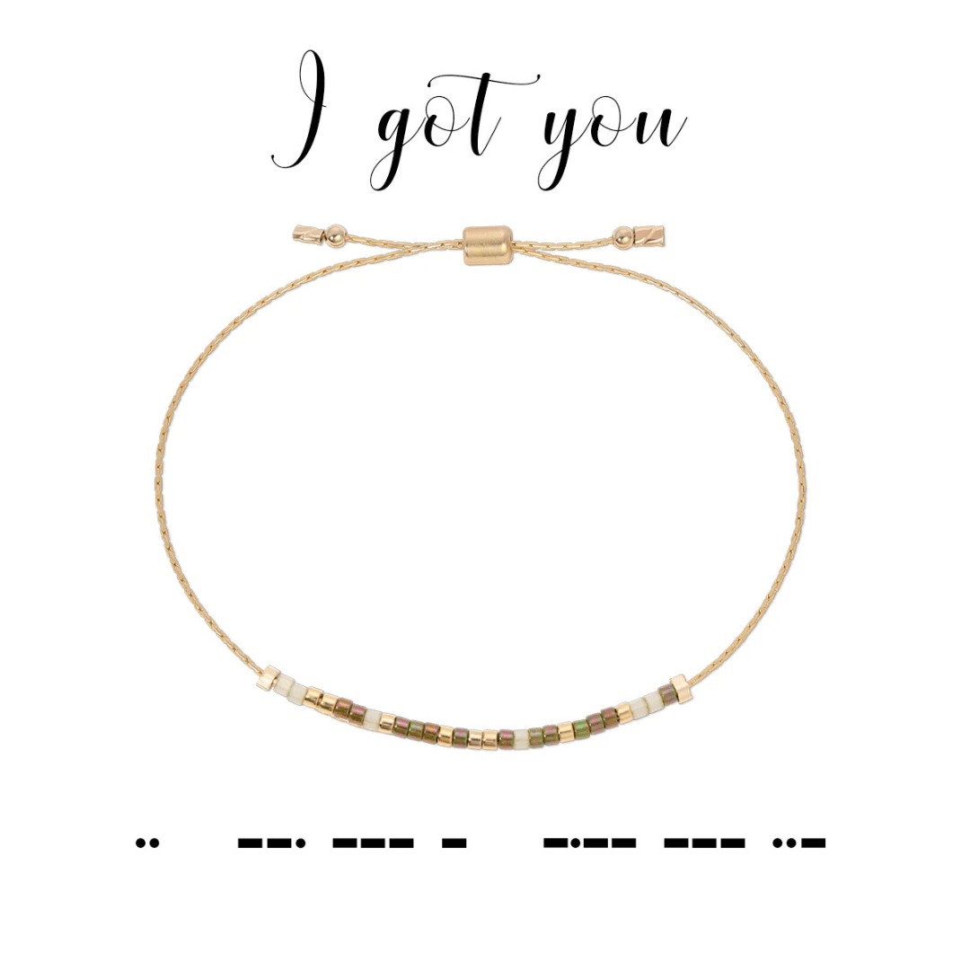 Dot & Dash Morse Code Bracelet - I Got You - Dot & Dash Designs