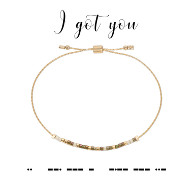 Dot & Dash Morse Code Bracelet - I Got You - Dot & Dash Designs