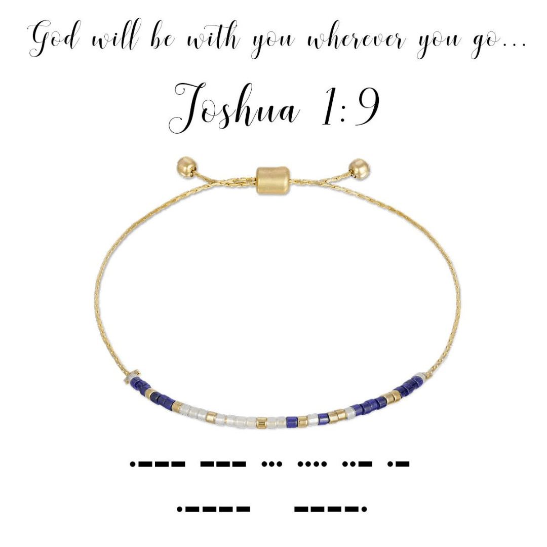Dot & Dash Morse Code Bracelet - Joshua 1:9 - Dot & Dash Designs
