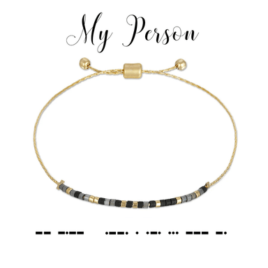 Dot & Dash Morse Code Bracelet - My Person - Dot & Dash Designs