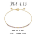 Dot & Dash Morse Code Bracelet - Philippians 4:13 - Dot & Dash Designs