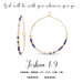Dot & Dash Morse Code Hoop Earrings - Joshua 1:9 - Dot & Dash Designs