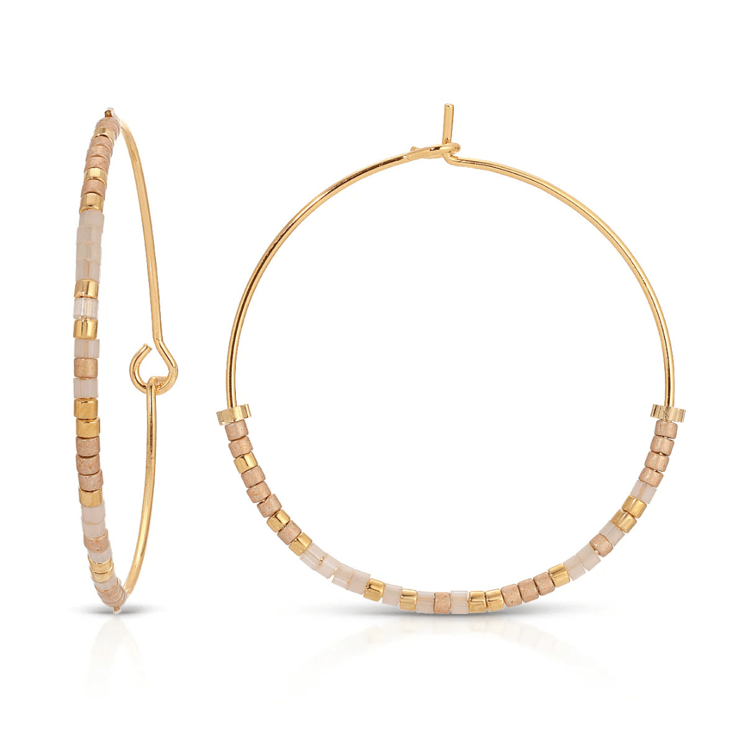 Dot & Dash Morse Code Hoop Earrings - Mother of 1 - Dot & Dash Designs