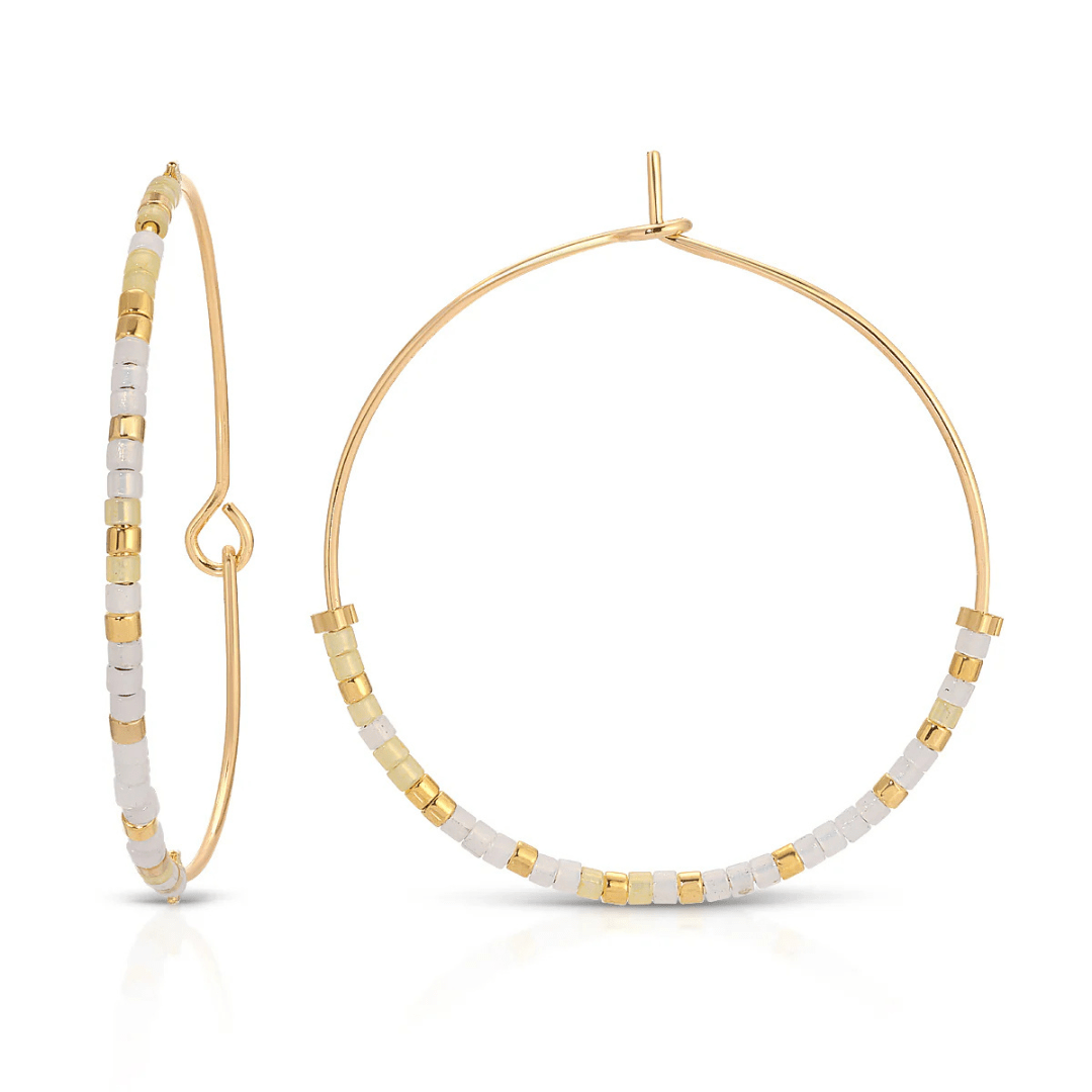 Dot & Dash Morse Code Hoop Earrings - My Sunshine - Dot & Dash Designs