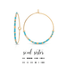 Dot & Dash Morse Code Hoop Earrings - Soul Sister - Dot & Dash Designs