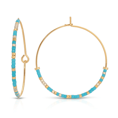 Dot & Dash Morse Code Hoop Earrings - Soul Sister - Dot & Dash Designs