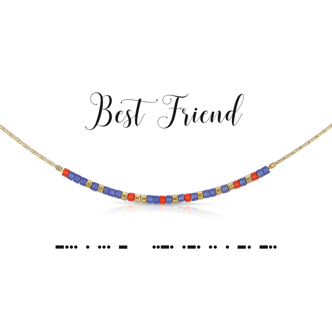 Dot & Dash Morse Code Necklace - Best Friend - Dot & Dash Designs