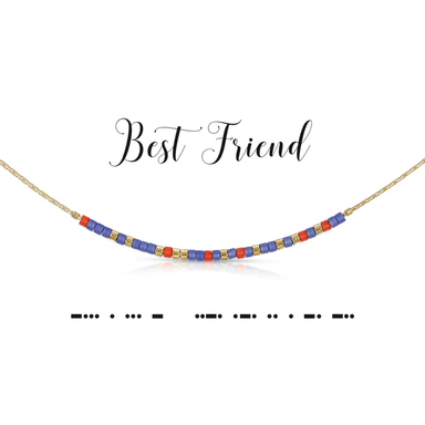 Dot & Dash Morse Code Necklace - Best Friend - Dot & Dash Designs