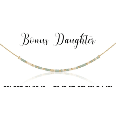 Dot & Dash Morse Code Necklace - Bonus Daughter - Dot & Dash Designs