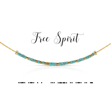 Dot & Dash Morse Code Necklace - Free Spirit - Dot & Dash Designs