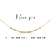 Dot & Dash Morse Code Necklace - I Love You - Dot & Dash Designs