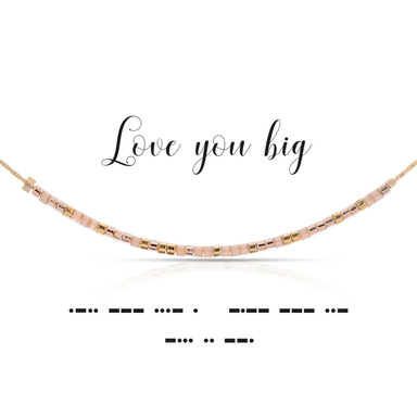 Dot & Dash Morse Code Necklace - Love You Big - Dot & Dash Designs
