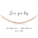 Dot & Dash Morse Code Necklace - Love You Big - Dot & Dash Designs
