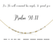 Dot & Dash Morse Code Necklace - Psalm 91:11 - Dot & Dash Designs