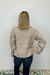 Elan Crew Neck Loose Fit Cable Sweater - Almond - Tribal Sportswear