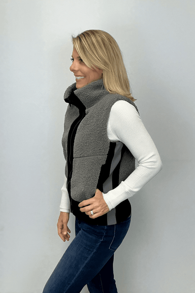 Elan Cropped Vancouver Vest - Grey - Elan