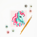Elle Crée Kid's Mini Paint - by - Number Kit - Carousel Unicorn - Elle Cree (She Creates)